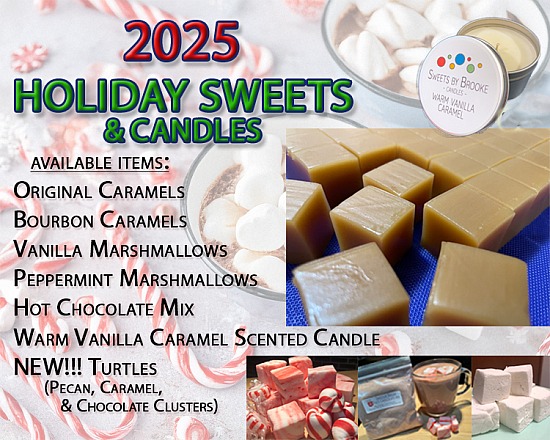 2025 Holiday Sweets & Candles ORDERING CLOSED